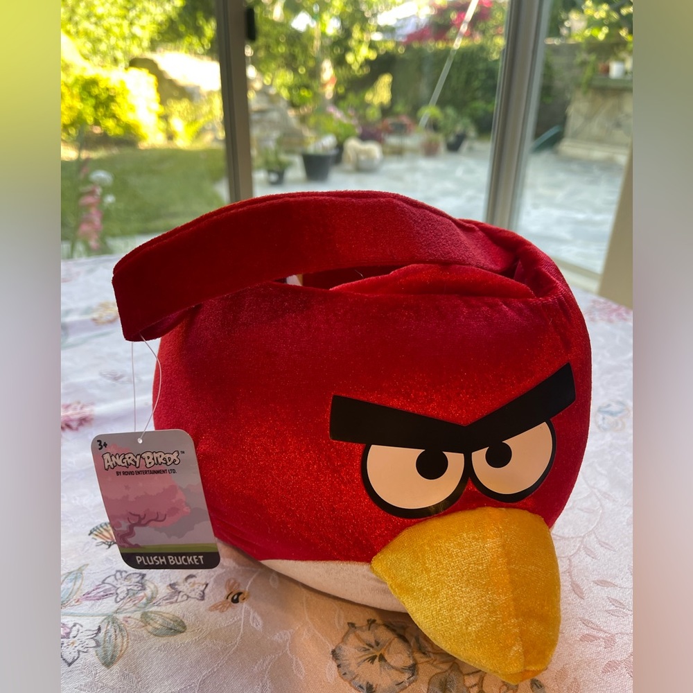 Angry bird plush bucket New